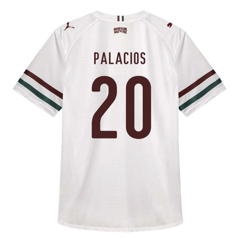 Danxen Femme Maillot Juan Palacios #20 Blanc Vert Bourgogne Tenues Extérieur 2026/27 T-Shirt