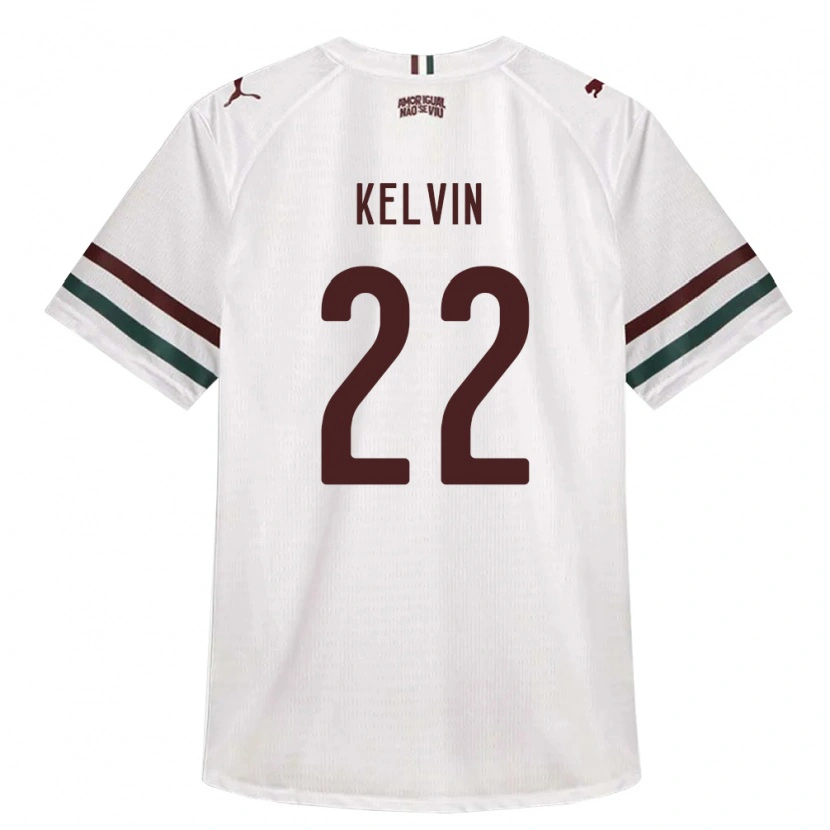 Danxen Femme Maillot Kelvin Moreira Sandim #22 Blanc Vert Bourgogne Tenues Extérieur 2026/27 T-Shirt
