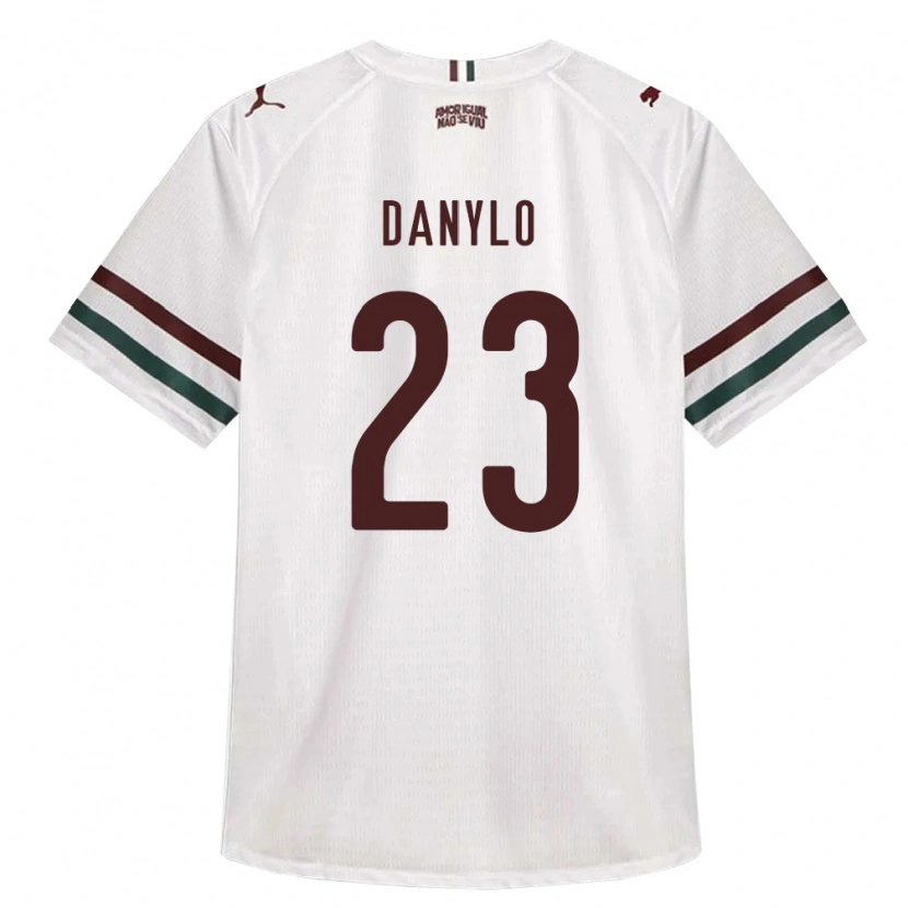 Danxen Femme Maillot Danylo Do Amaral Barroso #23 Blanc Vert Bourgogne Tenues Extérieur 2026/27 T-Shirt