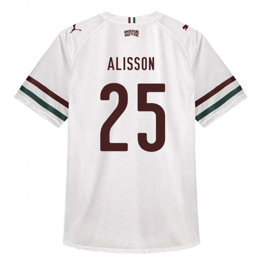 Danxen Femme Maillot Alisson Euler De Freitas Castro #25 Blanc Vert Bourgogne Tenues Extérieur 2026/27 T-Shirt