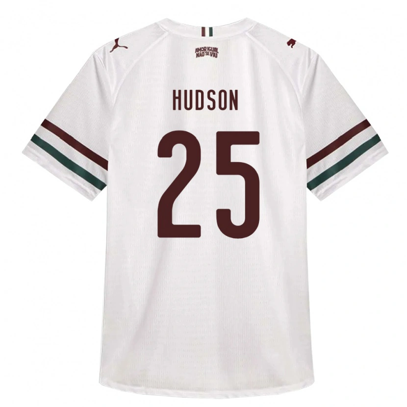 Danxen Femme Maillot Hudson #25 Blanc Vert Bourgogne Tenues Extérieur 2026/27 T-Shirt