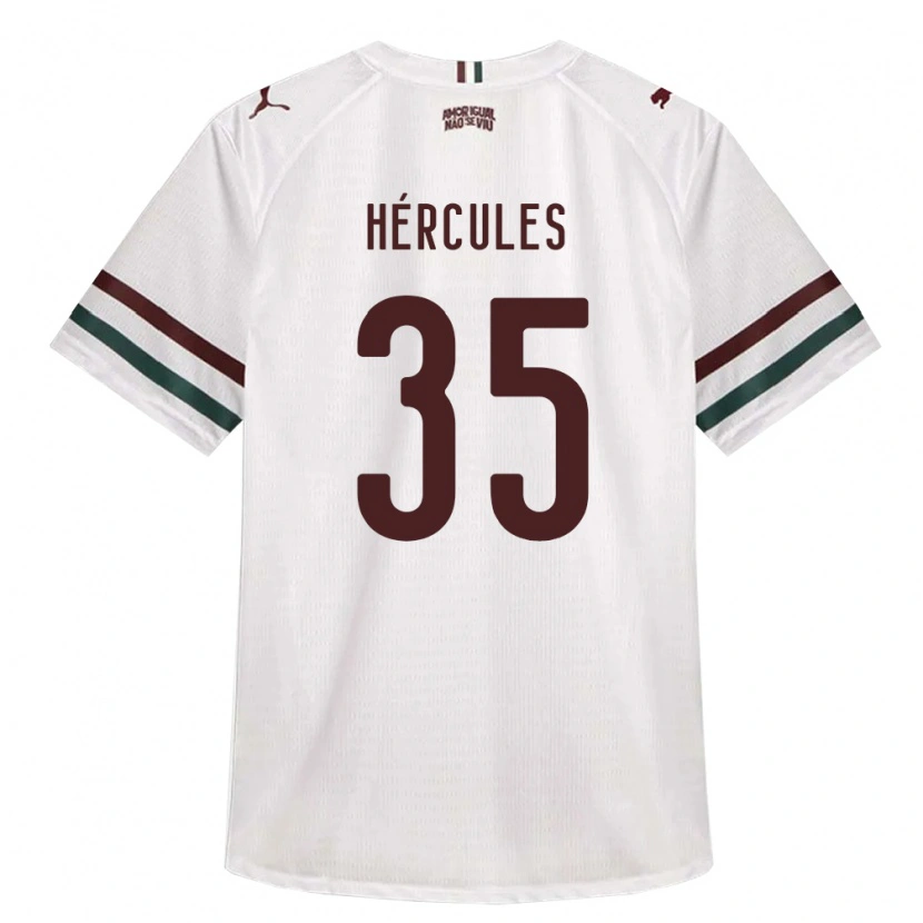 Danxen Femme Maillot Hércules Pereira Do Nascimento #35 Blanc Vert Bourgogne Tenues Extérieur 2026/27 T-Shirt