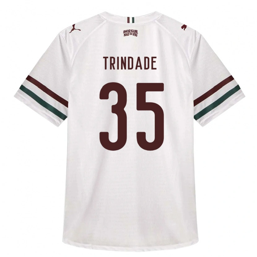 Danxen Femme Maillot Andre Trindade #35 Blanc Vert Bourgogne Tenues Extérieur 2026/27 T-Shirt