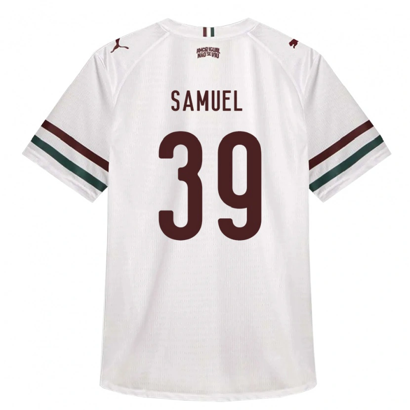 Danxen Femme Maillot Keven Samuel #39 Blanc Vert Bourgogne Tenues Extérieur 2026/27 T-Shirt