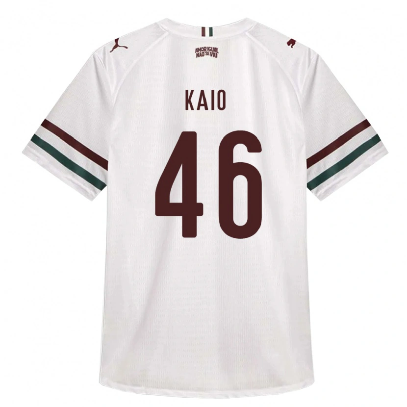 Danxen Femme Maillot Kaio Borges Correa #46 Blanc Vert Bourgogne Tenues Extérieur 2026/27 T-Shirt