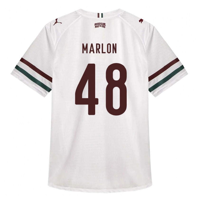 Danxen Femme Maillot Marlon Almeida Da Silva Ignacio #48 Blanc Vert Bourgogne Tenues Extérieur 2026/27 T-Shirt