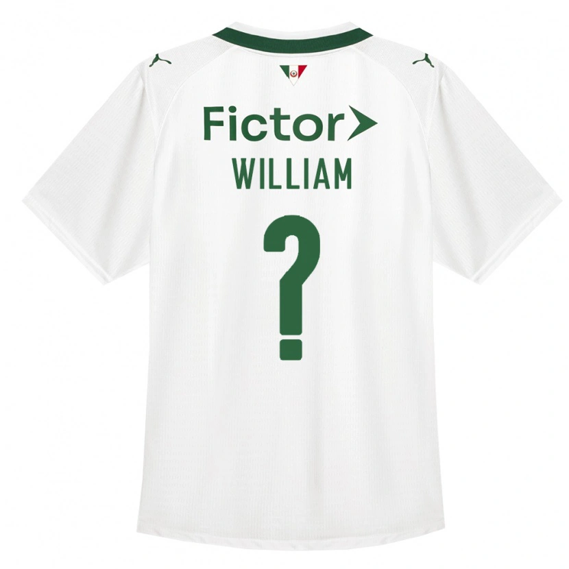 Danxen Femme Maillot William #0 Vert Blanc Tenues Extérieur 2026/27 T-Shirt