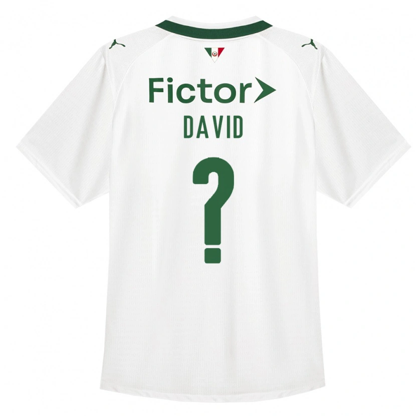 Danxen Femme Maillot David #0 Vert Blanc Tenues Extérieur 2026/27 T-Shirt