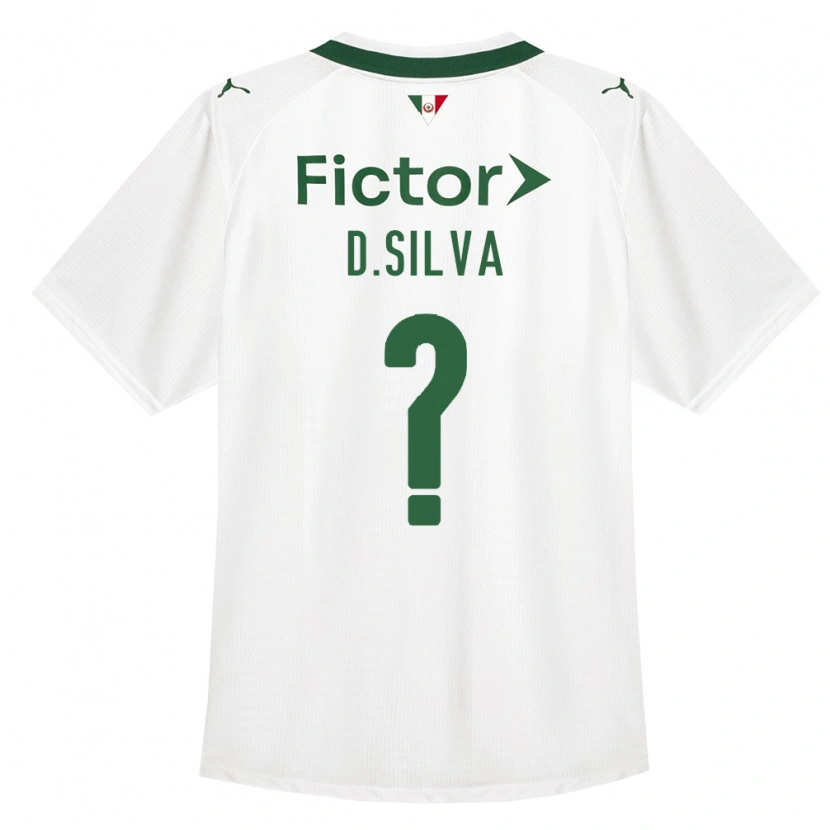 Danxen Femme Maillot Daniel Silva #0 Vert Blanc Tenues Extérieur 2026/27 T-Shirt