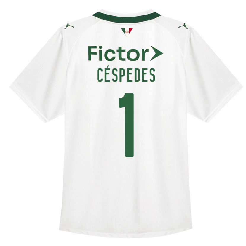Danxen Femme Maillot Antonio Céspedes #1 Vert Blanc Tenues Extérieur 2026/27 T-Shirt