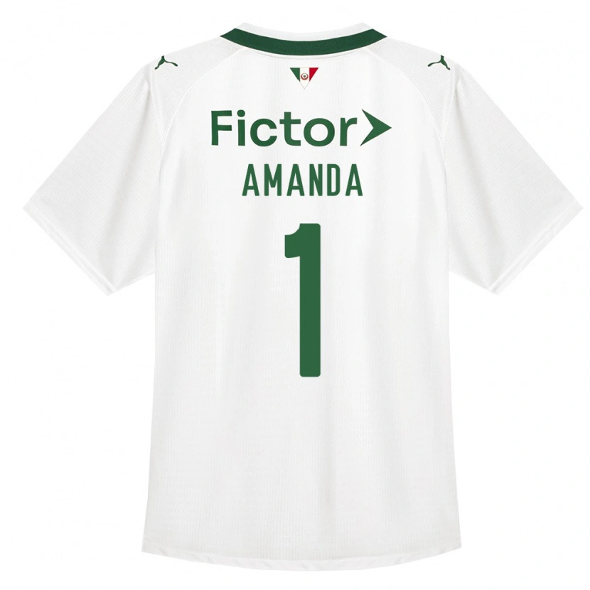 Danxen Femme Maillot Amanda #1 Vert Blanc Tenues Extérieur 2026/27 T-Shirt