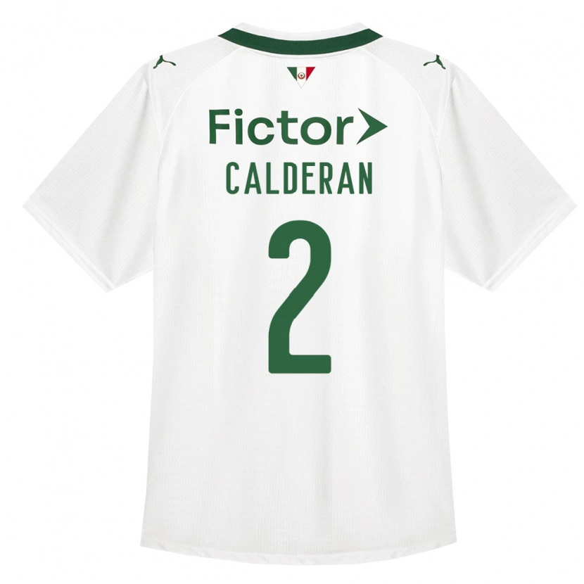 Danxen Femme Maillot Bruna Calderan #2 Vert Blanc Tenues Extérieur 2026/27 T-Shirt