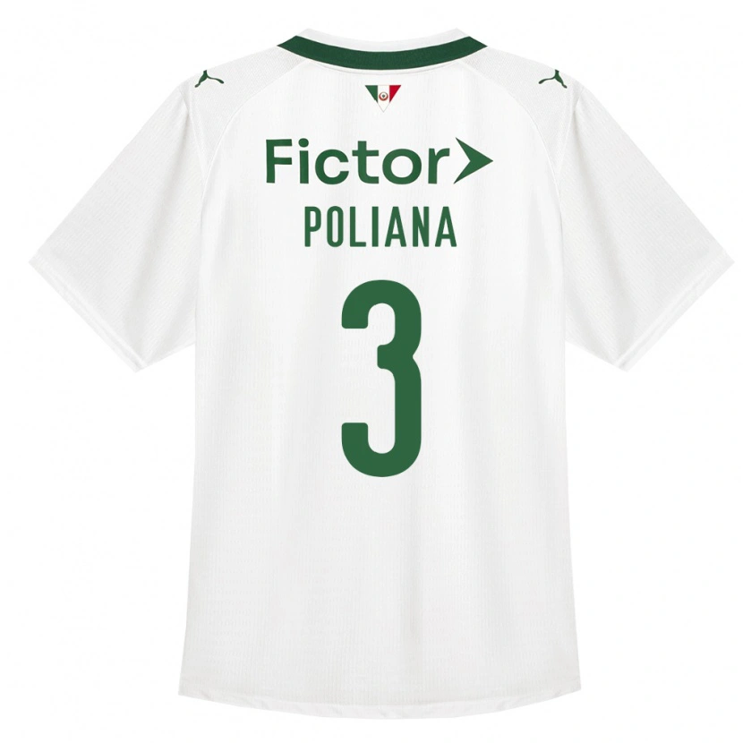 Danxen Femme Maillot Poliana #3 Vert Blanc Tenues Extérieur 2026/27 T-Shirt