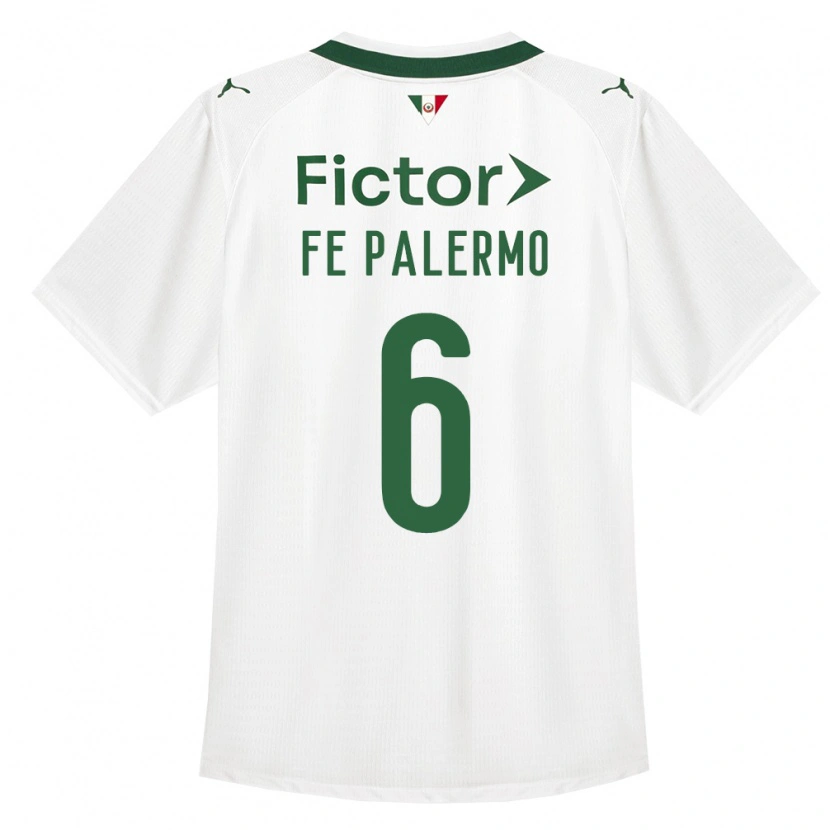 Danxen Femme Maillot Fe Palermo #6 Vert Blanc Tenues Extérieur 2026/27 T-Shirt