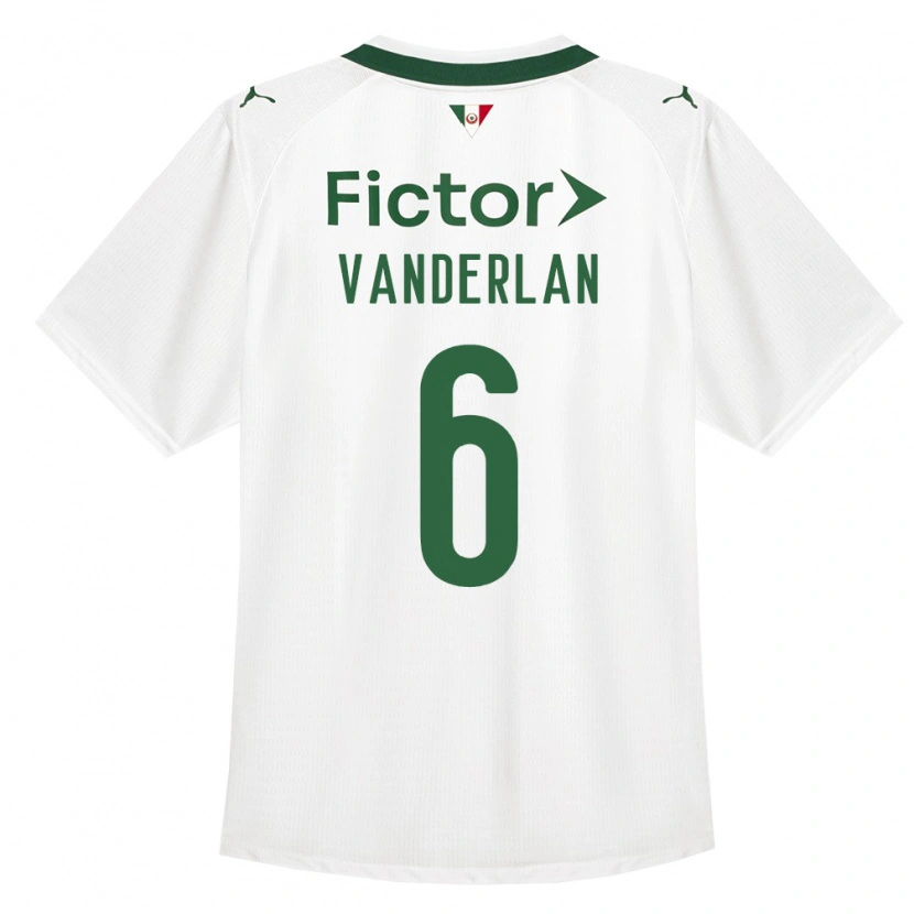 Danxen Femme Maillot Vanderlan #6 Vert Blanc Tenues Extérieur 2026/27 T-Shirt