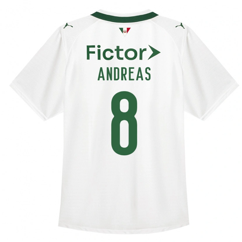 Danxen Femme Maillot Andreas Pereira #8 Vert Blanc Tenues Extérieur 2026/27 T-Shirt