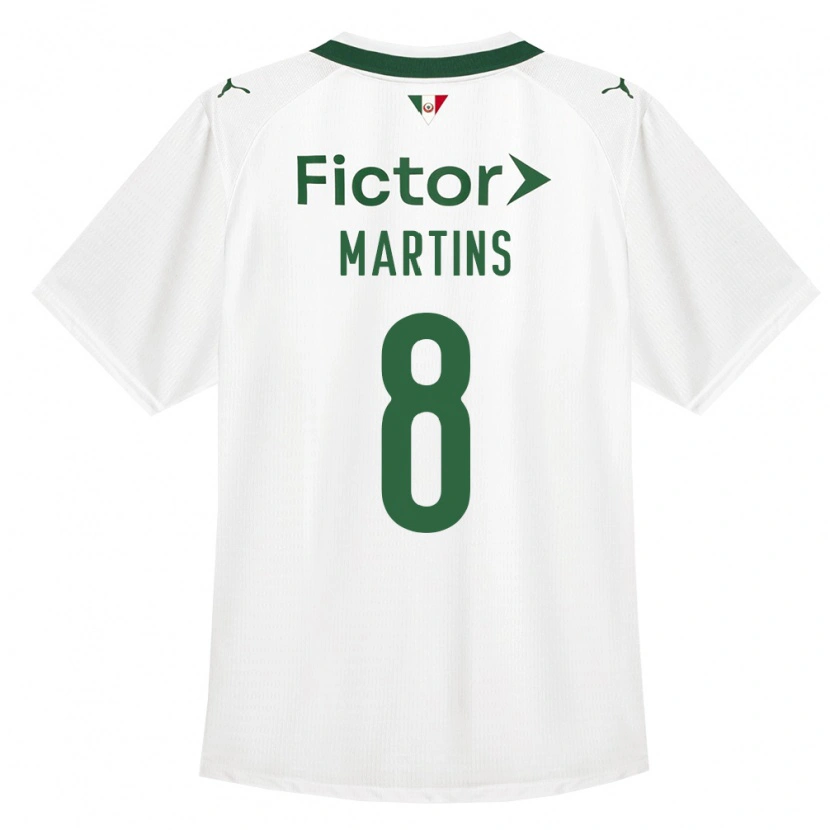 Danxen Femme Maillot Diany Martins #8 Vert Blanc Tenues Extérieur 2026/27 T-Shirt