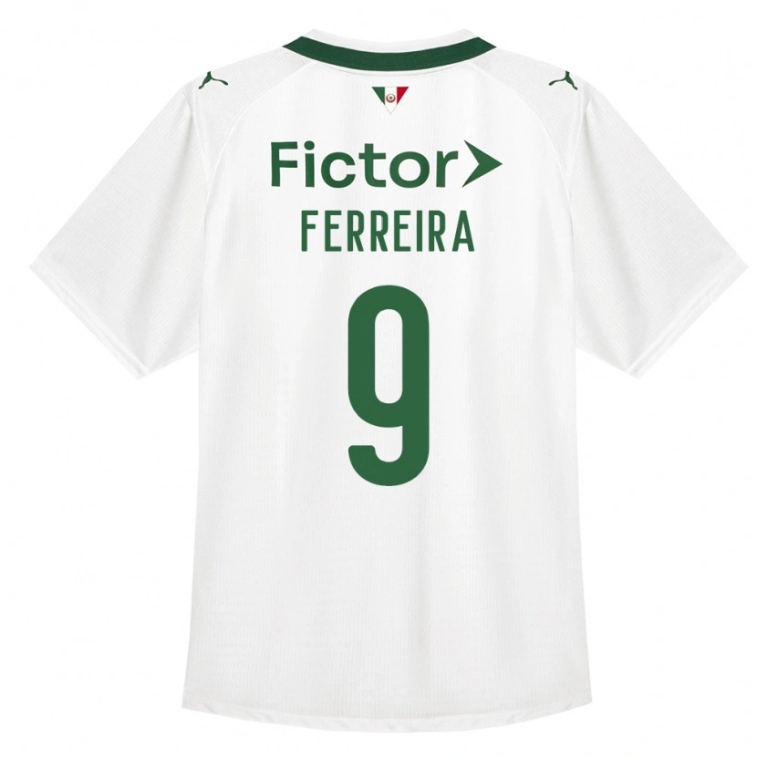 Danxen Femme Maillot Juan Gabriel #9 Vert Blanc Tenues Extérieur 2026/27 T-Shirt