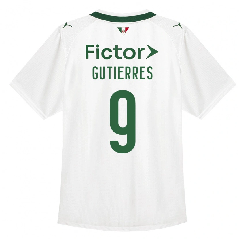 Danxen Femme Maillot Amanda Gutierres #9 Vert Blanc Tenues Extérieur 2026/27 T-Shirt