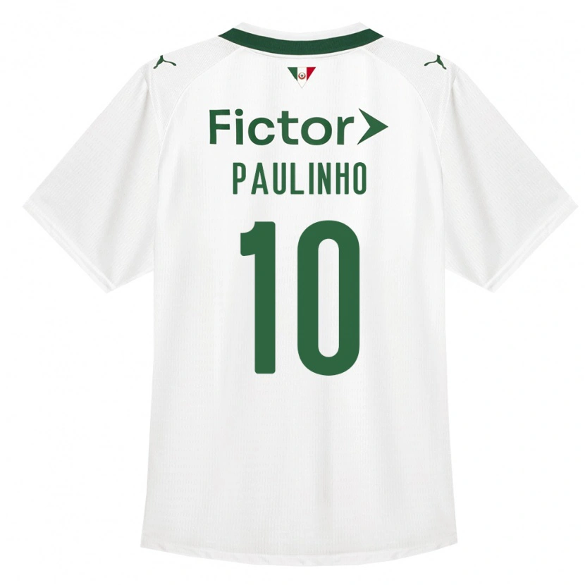 Danxen Femme Maillot Paulinho #10 Vert Blanc Tenues Extérieur 2026/27 T-Shirt