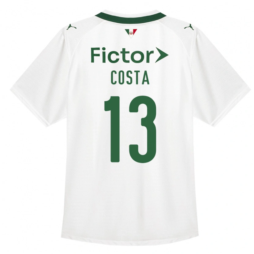 Danxen Femme Maillot Enzo Costa #13 Vert Blanc Tenues Extérieur 2026/27 T-Shirt
