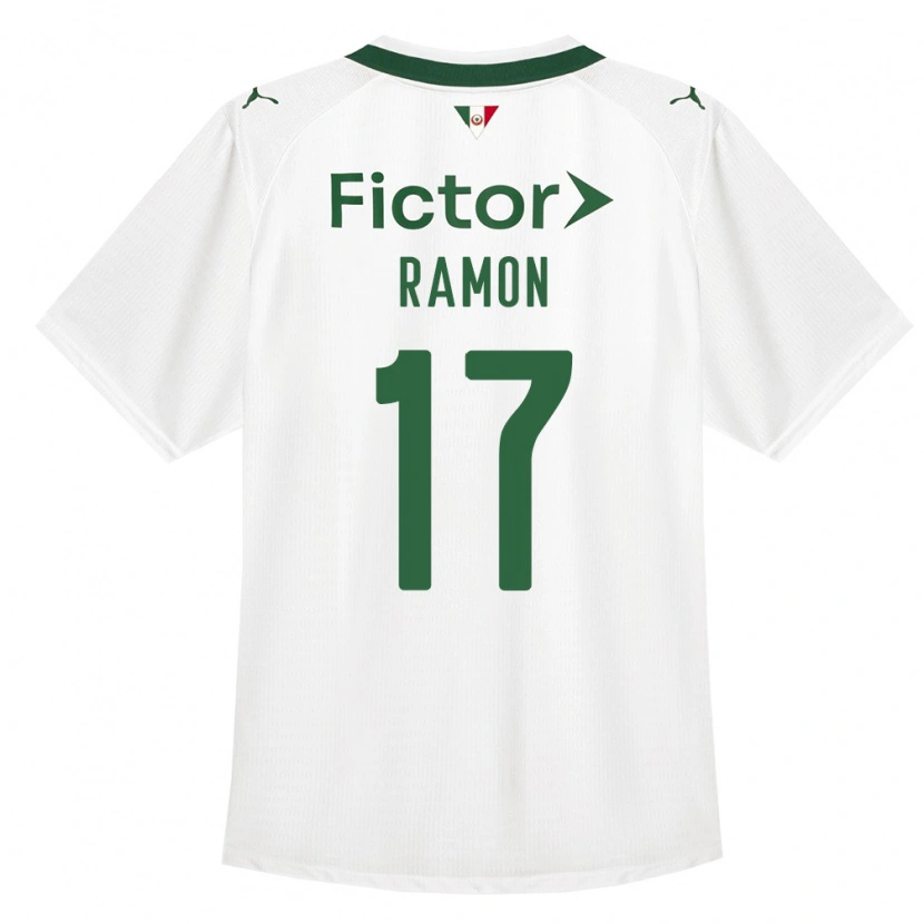 Danxen Femme Maillot Ramon Riquelme #17 Vert Blanc Tenues Extérieur 2026/27 T-Shirt