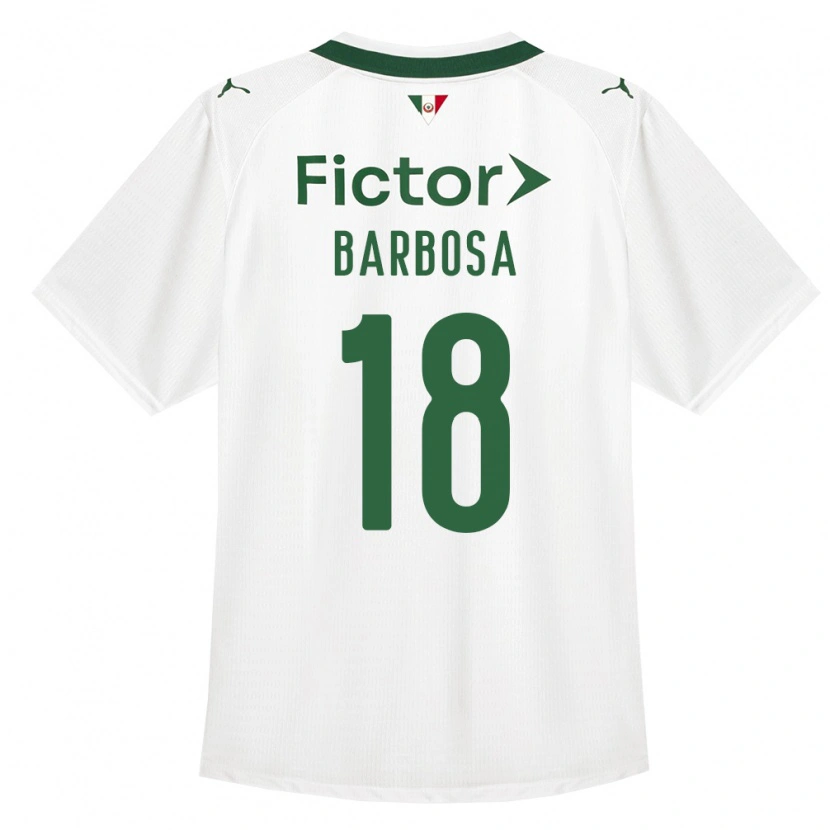 Danxen Femme Maillot Danilo Barbosa #18 Vert Blanc Tenues Extérieur 2026/27 T-Shirt