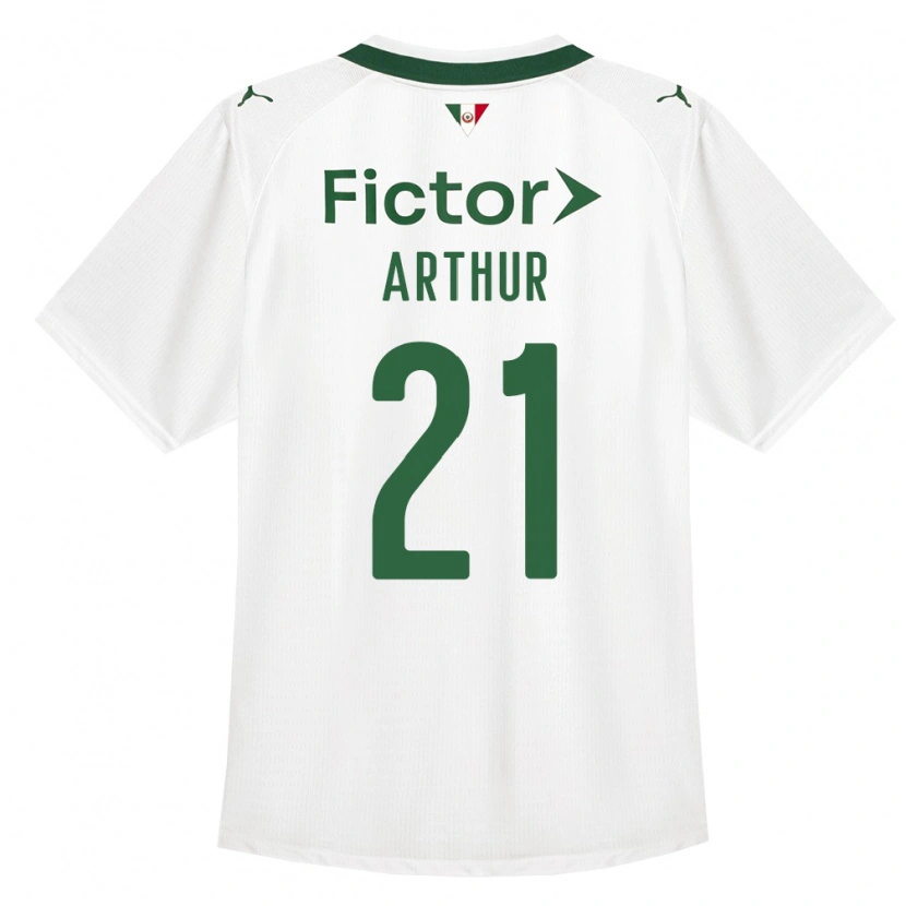 Danxen Femme Maillot Luis Arthur #21 Vert Blanc Tenues Extérieur 2026/27 T-Shirt