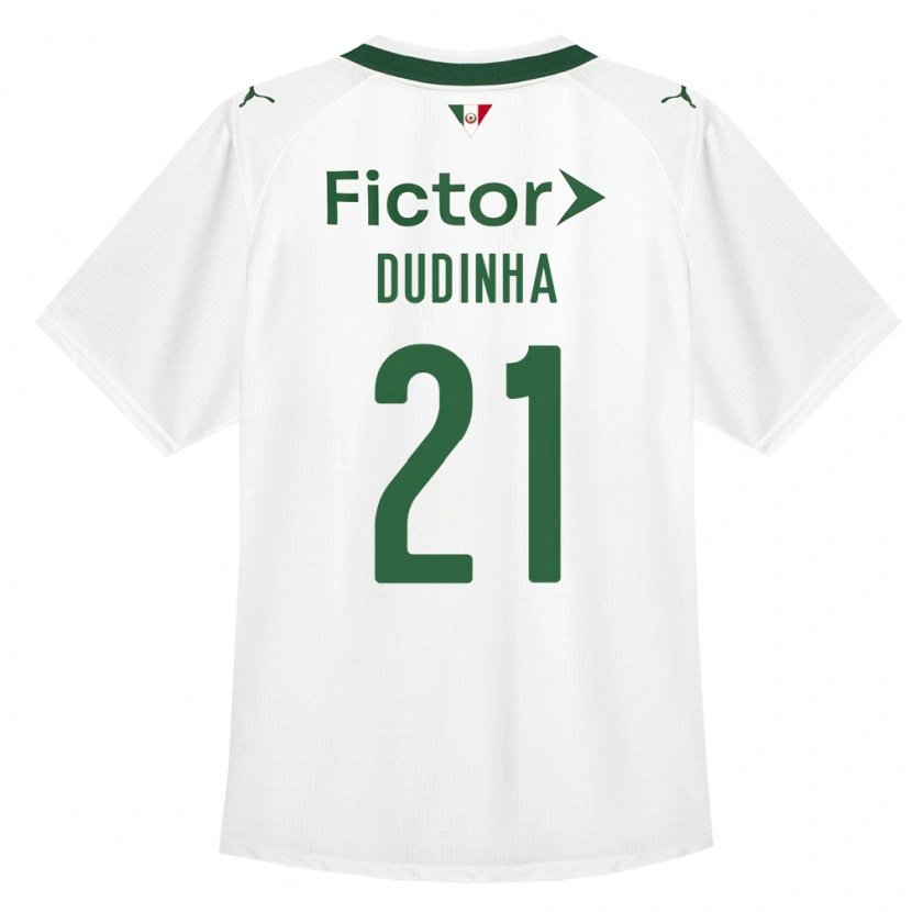 Danxen Femme Maillot Dudinha #21 Vert Blanc Tenues Extérieur 2026/27 T-Shirt