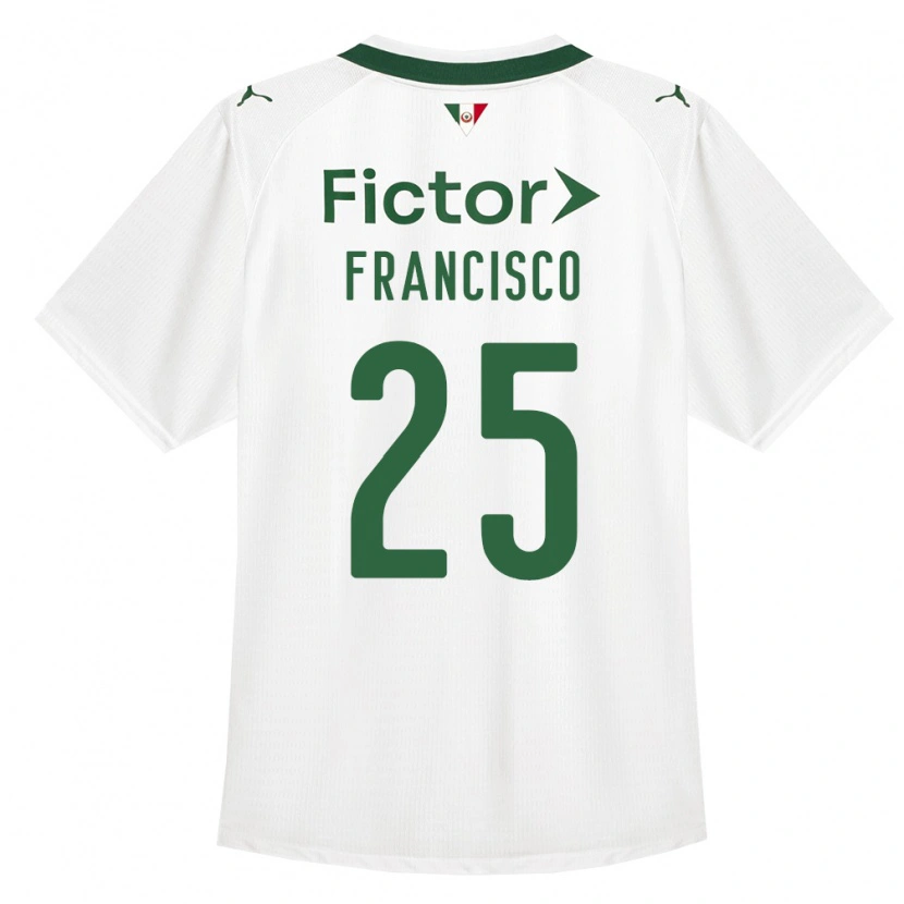 Danxen Femme Maillot Juan Francisco #25 Vert Blanc Tenues Extérieur 2026/27 T-Shirt