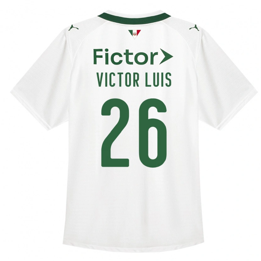 Danxen Femme Maillot Victor Luis #26 Vert Blanc Tenues Extérieur 2026/27 T-Shirt
