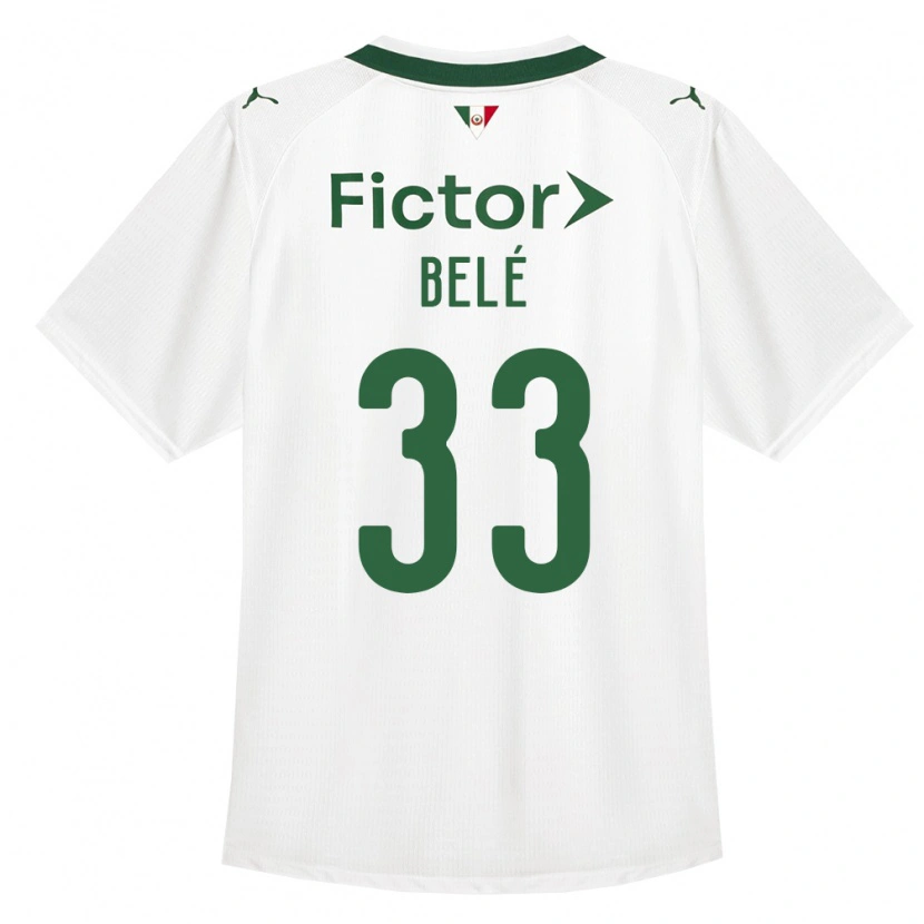 Danxen Femme Maillot Erick Belé #33 Vert Blanc Tenues Extérieur 2026/27 T-Shirt