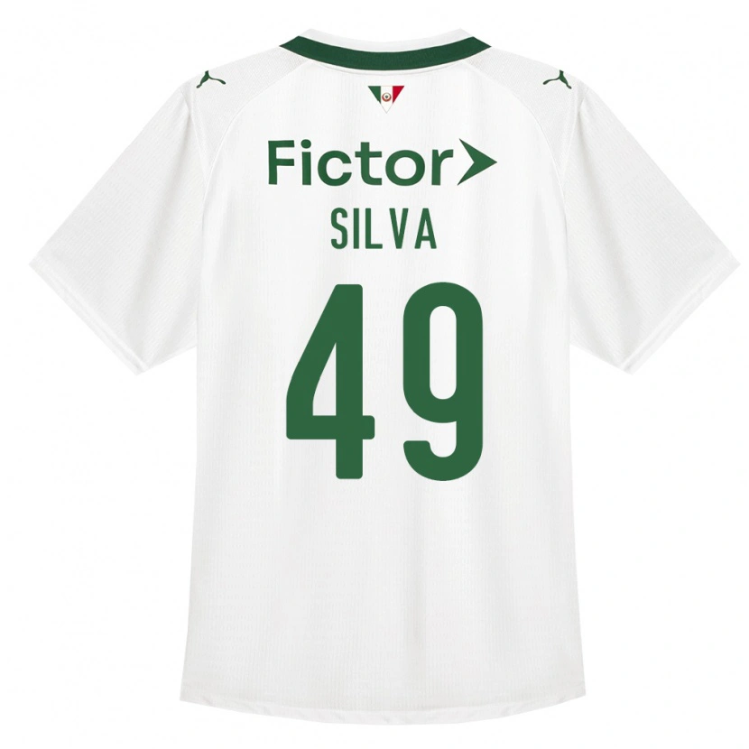Danxen Femme Maillot Gabriel Silva #49 Vert Blanc Tenues Extérieur 2026/27 T-Shirt
