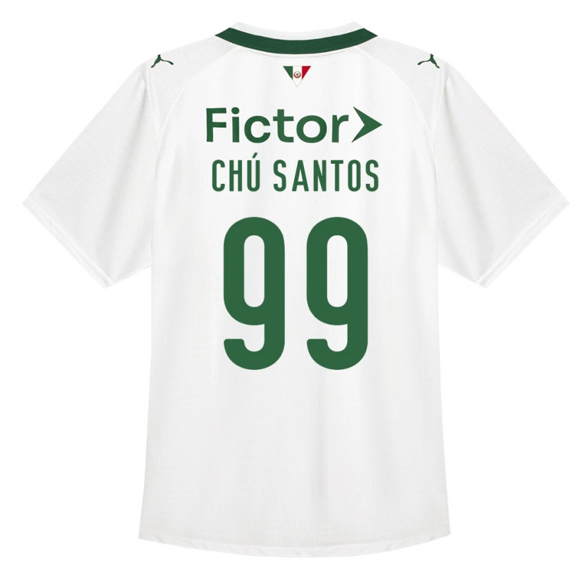 Danxen Femme Maillot Chú Santos #99 Vert Blanc Tenues Extérieur 2026/27 T-Shirt