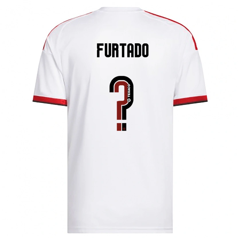 Danxen Femme Maillot Lucas Furtado #0 Blanc Rouge Noir Tenues Extérieur 2026/27 T-Shirt