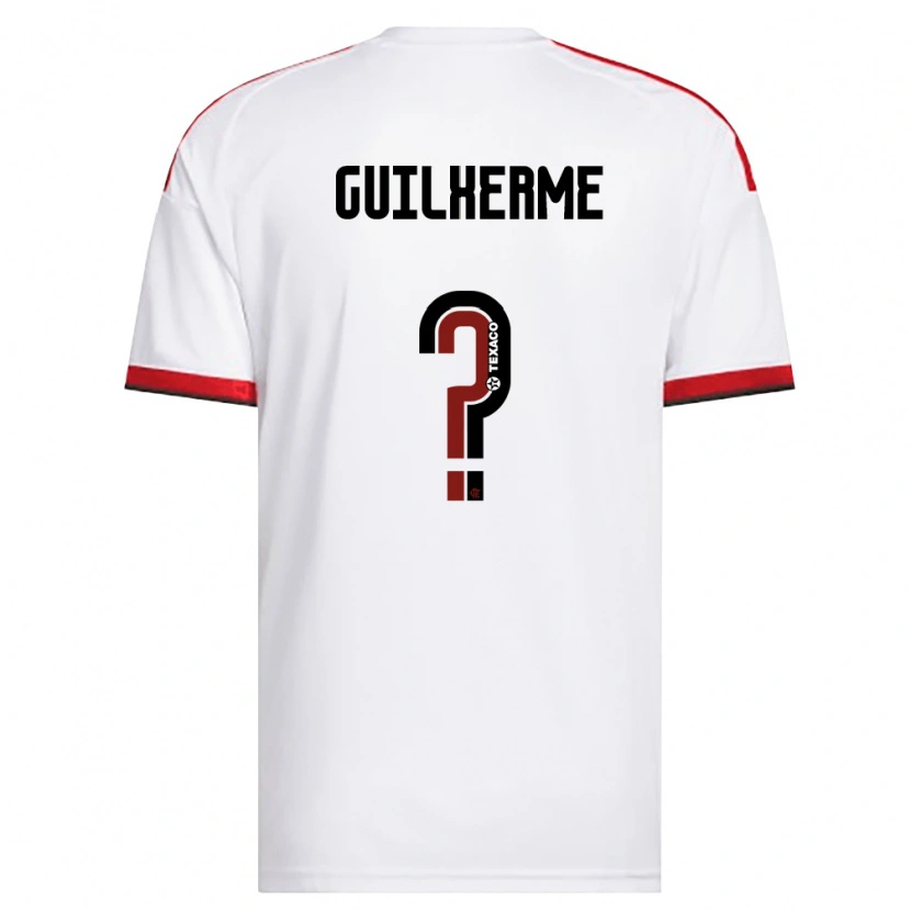 Danxen Femme Maillot Guilherme Teixeira #0 Blanc Rouge Noir Tenues Extérieur 2026/27 T-Shirt