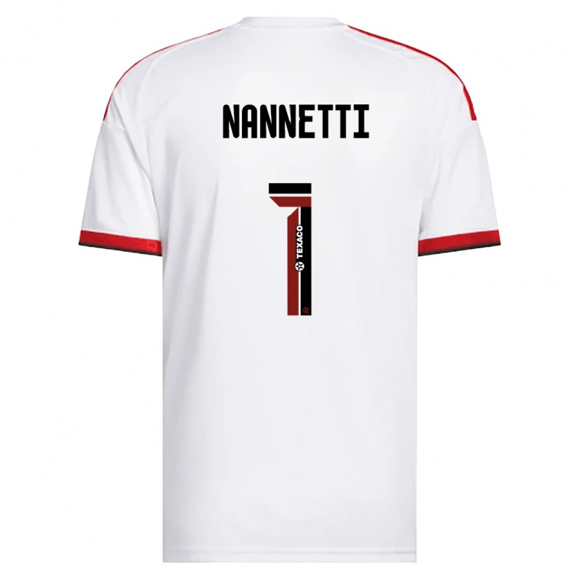 Danxen Femme Maillot Léo Nannetti #1 Blanc Rouge Noir Tenues Extérieur 2026/27 T-Shirt