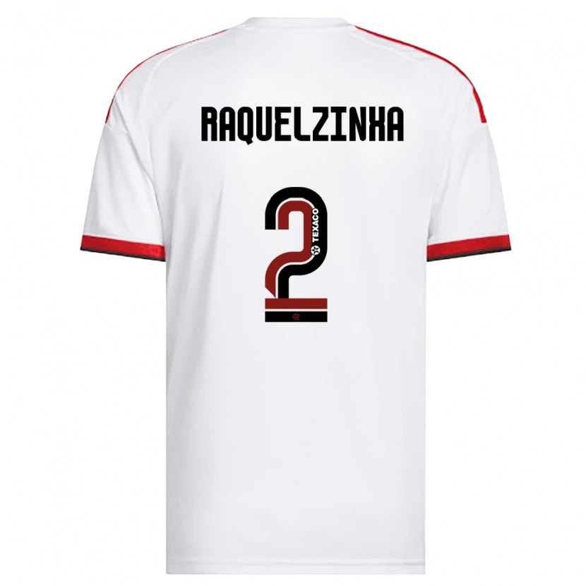 Danxen Femme Maillot Raquelzinha #2 Blanc Rouge Noir Tenues Extérieur 2026/27 T-Shirt