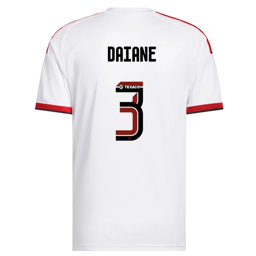 Danxen Femme Maillot Daiane #3 Blanc Rouge Noir Tenues Extérieur 2026/27 T-Shirt