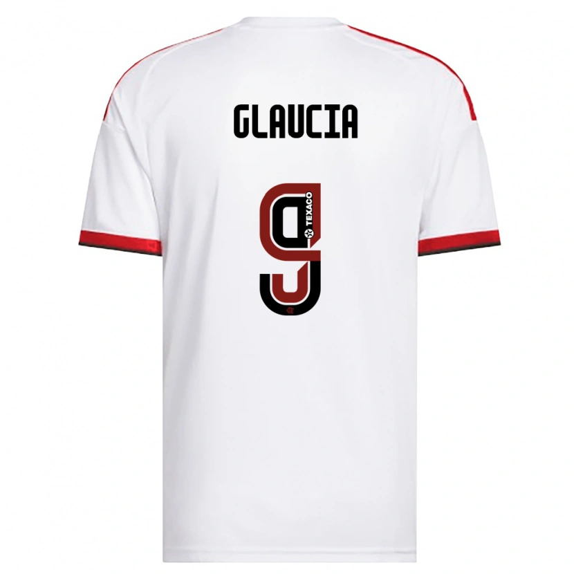 Danxen Femme Maillot Glaucia #9 Blanc Rouge Noir Tenues Extérieur 2026/27 T-Shirt