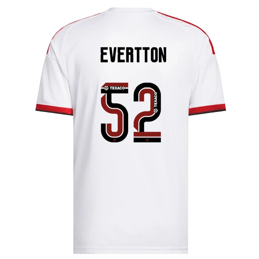 Danxen Femme Maillot Evertton Araújo #52 Blanc Rouge Noir Tenues Extérieur 2026/27 T-Shirt