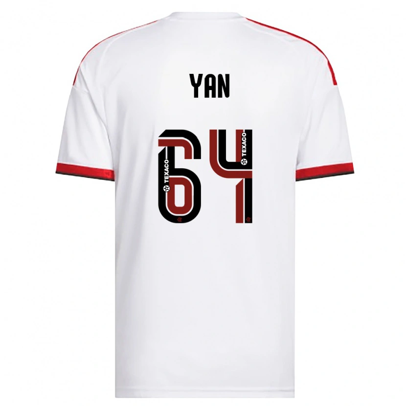 Danxen Femme Maillot Wallace Yan #64 Blanc Rouge Noir Tenues Extérieur 2026/27 T-Shirt