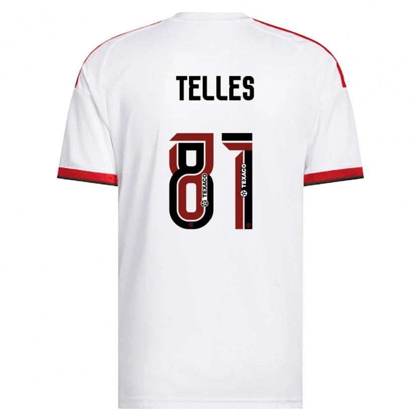 Danxen Femme Maillot Douglas Telles #81 Blanc Rouge Noir Tenues Extérieur 2026/27 T-Shirt