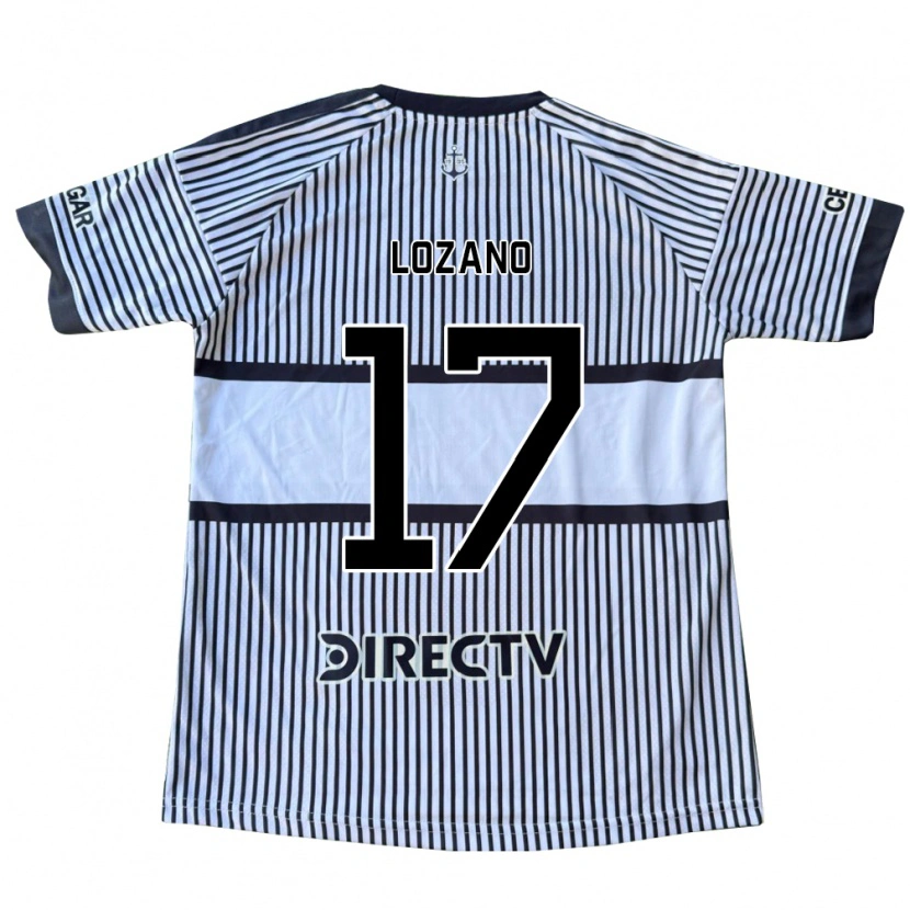 Danxen Femme Maillot Leandro Lozano #17 Blanc Noir Jaune Tenues Extérieur 2026/27 T-Shirt