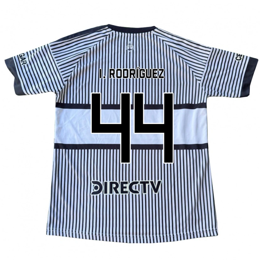 Danxen Femme Maillot Ignacio Rodríguez #44 Blanc Noir Jaune Tenues Extérieur 2026/27 T-Shirt