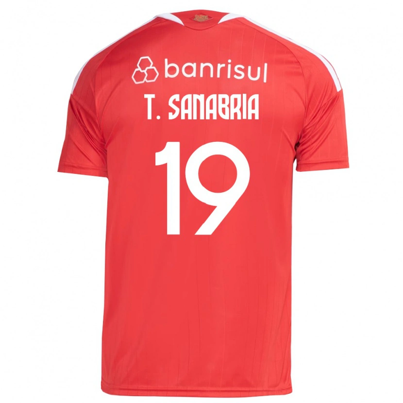 Danxen Femme Maillot Antonio Sanabria #19 Rouge Blanc Tenues Domicile 2026/27 T-Shirt