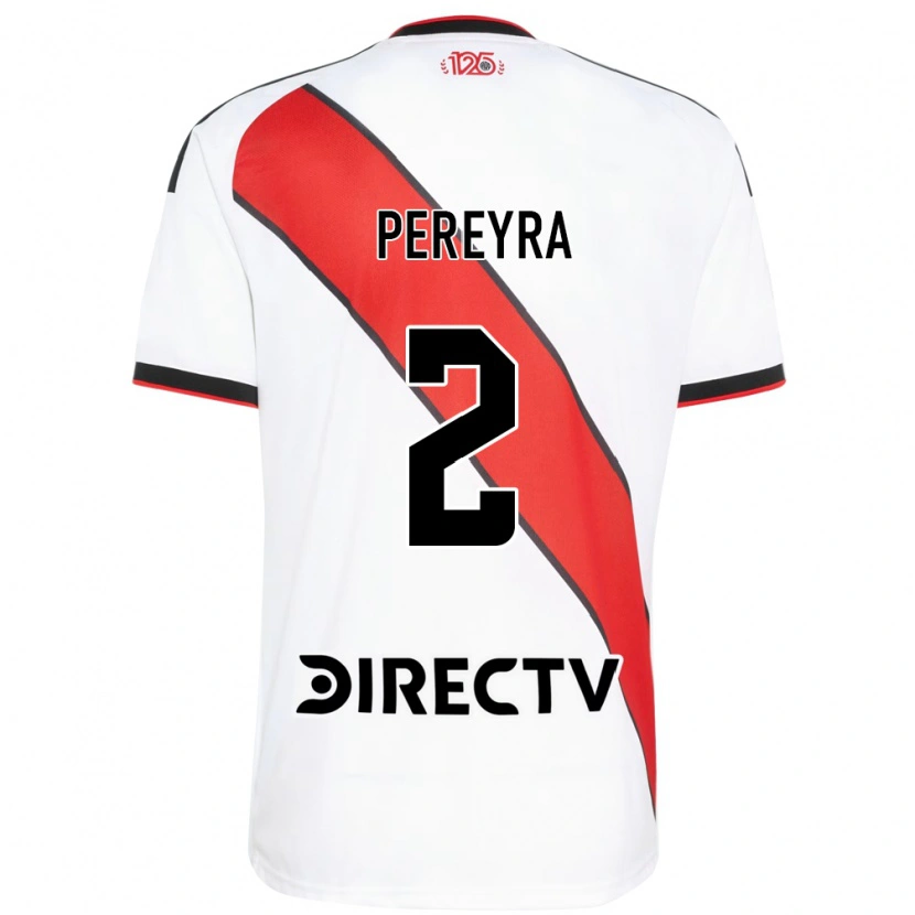 Danxen Enfant Maillot Cirilo Pereyra #2 Rouge Blanc Noir Tenues Domicile 2026/27 T-Shirt