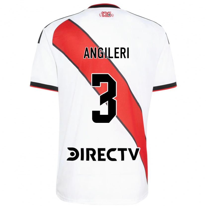 Danxen Enfant Maillot Fabrizio Angileri #3 Rouge Blanc Noir Tenues Domicile 2026/27 T-Shirt