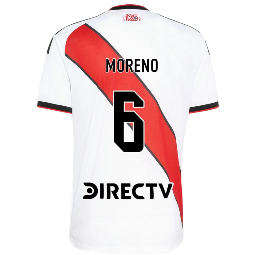 Danxen Enfant Maillot Aníbal Moreno #6 Rouge Blanc Noir Tenues Domicile 2026/27 T-Shirt