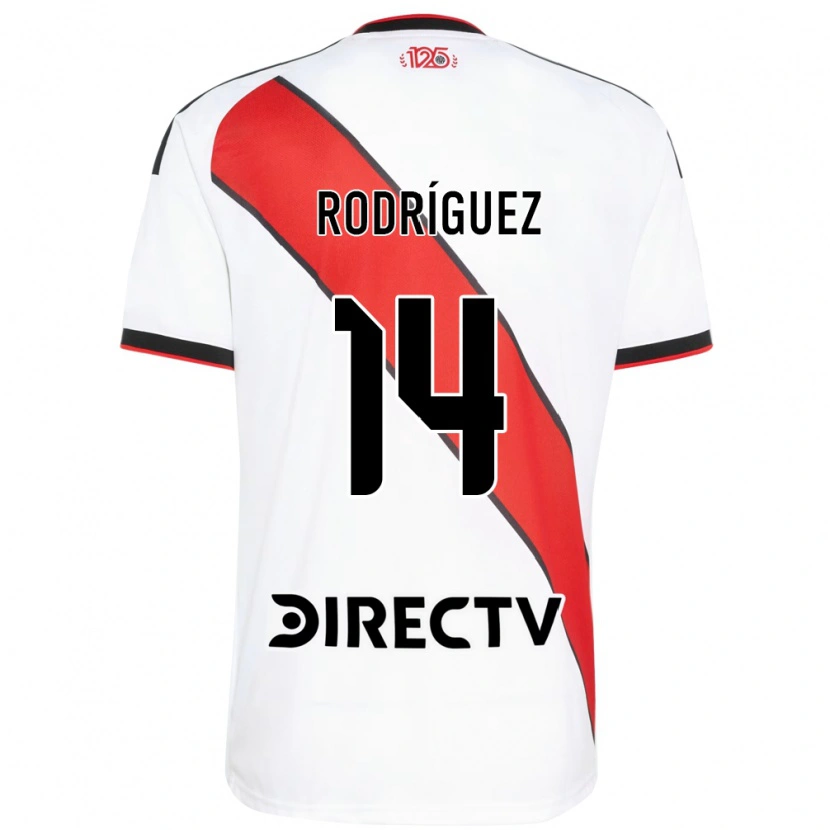 Danxen Enfant Maillot Benjamín Rodríguez #14 Rouge Blanc Noir Tenues Domicile 2026/27 T-Shirt